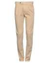 Eleventy Man Pants Beige Size 29 Cotton, Elastane