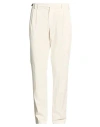 Eleventy Man Pants Beige Size 33 Cotton, Elastane In Multi