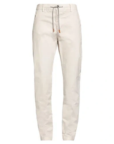 Eleventy Man Pants Beige Size 33 Cotton, Elastane