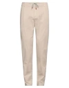 Eleventy Man Pants Beige Size 34 Cotton, Elastane