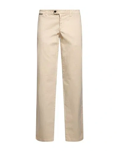 Eleventy Man Pants Beige Size 36 Cotton, Elastane In Gold