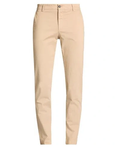 Eleventy Man Pants Camel Size 32 Cotton, Elastane In Neutral