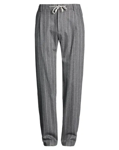 Eleventy Man Pants Grey Size 36 Wool, Cashmere, Elastane In Gray