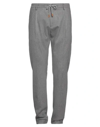 Eleventy Man Pants Grey Size 40 Wool, Cashmere, Elastane