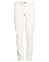 Eleventy Man Pants Ivory Size 29 Cotton, Modal, Elastane In White