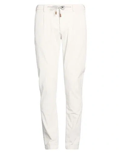Eleventy Man Pants Ivory Size 29 Cotton, Modal, Elastane In White