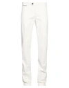 Eleventy Man Pants Ivory Size 31 Cotton, Elastane In White
