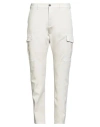 Eleventy Man Pants Ivory Size 32 Cotton, Elastane In Yellow