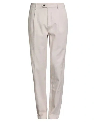 Eleventy Man Pants Ivory Size 33 Cotton, Elastane In White