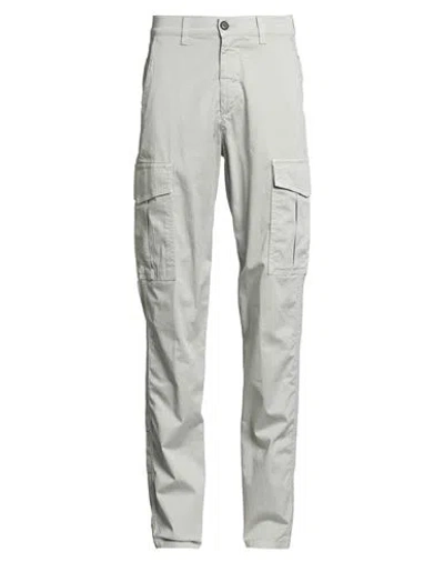 Eleventy Man Pants Light Grey Size 34 Cotton, Elastane In White