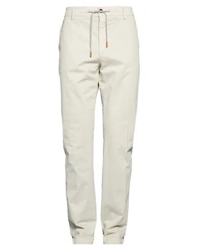Eleventy Man Pants Light Grey Size 36 Cotton, Elastane In Neutral