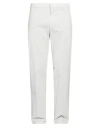 Eleventy Man Pants Light Grey Size 38 Cotton, Lyocell, Silk, Elastane