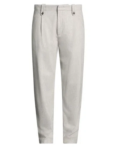 Eleventy Man Pants Light Grey Size 40 Wool, Cashmere, Elastane In Gray