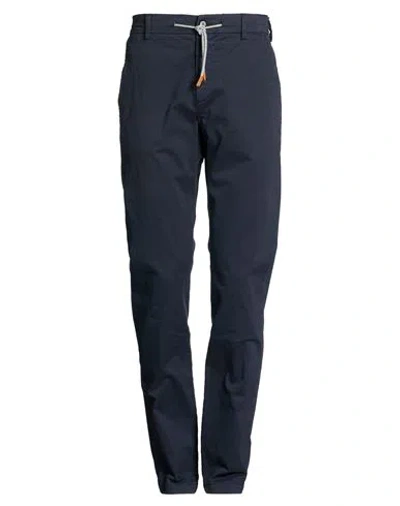 Eleventy Man Pants Midnight Blue Size 30 Cotton, Elastane