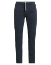Eleventy Man Pants Midnight Blue Size 31 Cotton, Elastane