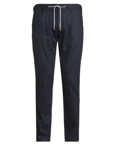 Eleventy Man Pants Midnight Blue Size 40 Wool, Cashmere, Elastane