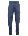 Eleventy Man Pants Navy Size 30 Cotton, Elastane