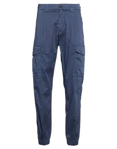 Eleventy Man Pants Navy Size 30 Cotton, Elastane