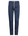 Eleventy Man Pants Navy Size 30 Cotton, Elastane In Blue