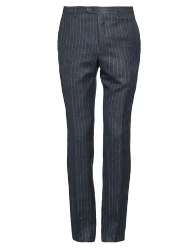 Eleventy Man Pants Navy Size 31 Wool, Silk, Linen, Polyamide