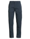 Eleventy Man Pants Navy Size 33 Cotton, Elastane In Blue