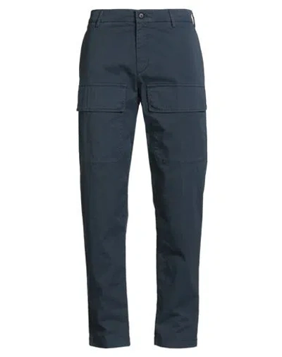 Eleventy Man Pants Navy Size 33 Cotton, Elastane In Blue
