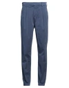 Eleventy Man Pants Navy Size 36 Cotton, Elastane