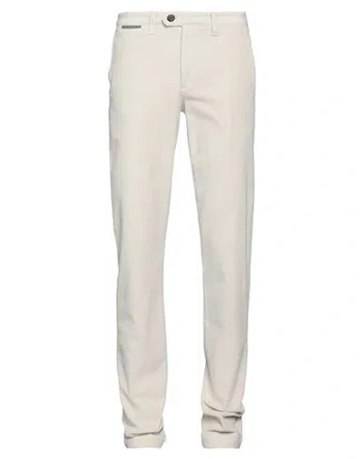 Eleventy Man Pants Off White Size 29 Cotton, Elastane In Off White