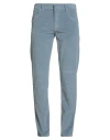 Eleventy Man Pants Pastel Blue Size 33 Cotton, Lyocell, Elastane In Blue