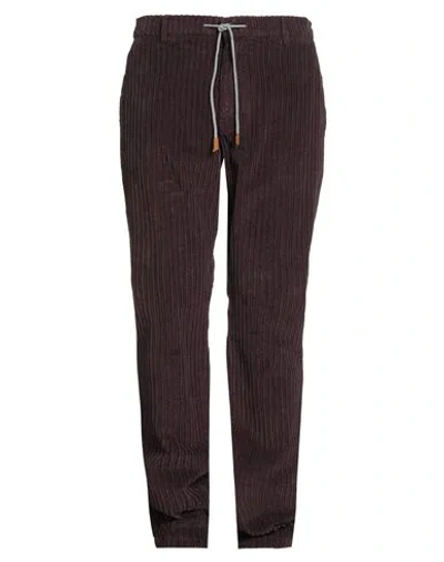 Eleventy Man Pants Plum Size 30 Cotton In Brown