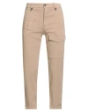 Eleventy Man Pants Sand Size 33 Cotton, Elastane In Brown