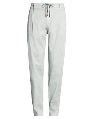 Eleventy Man Pants Sky Blue Size 38 Linen, Cotton, Elastane