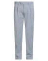 Eleventy Man Pants Sky Blue Size 42 Wool, Elastane In Blue