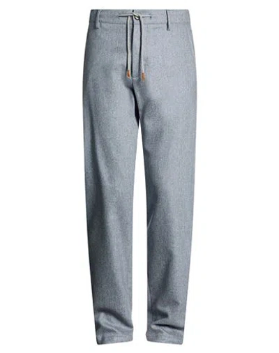 Eleventy Man Pants Slate Blue Size 36 Wool, Cashmere, Elastane