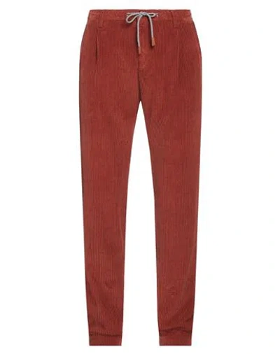 Eleventy Man Pants Tan Size 33 Cotton, Elastane In Brown