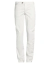 Eleventy Man Pants White Size 32 Cotton, Elastane