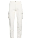 Eleventy Man Pants White Size 32 Cotton, Elastane In White