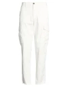 Eleventy Man Pants White Size 33 Cotton, Elastane In White