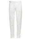 Eleventy Man Pants White Size 34 Cotton, Elastane