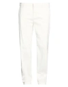 Eleventy Man Pants White Size 40 Cotton, Lyocell, Elastane
