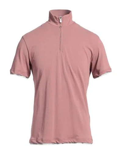 Eleventy Man Polo Shirt Antique Rose Size M Cotton