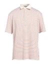Eleventy Man Polo Shirt Rust Size Xxl Cotton In Red