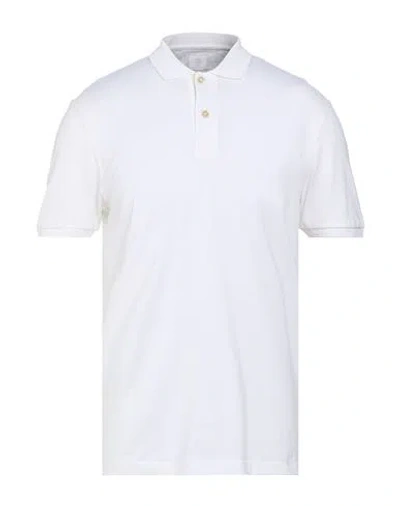 Eleventy Man Polo Shirt White Size S Cotton In Multi