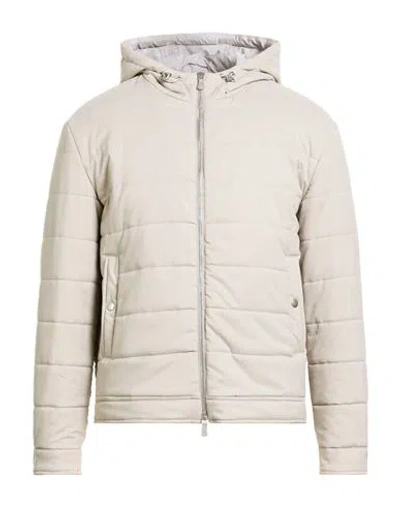 Eleventy Man Puffer Beige Size 44 Polyamide In Red