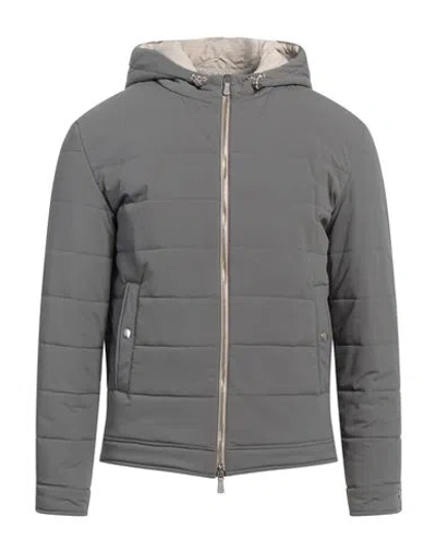 Eleventy Man Puffer Grey Size 46 Polyamide, Elastane
