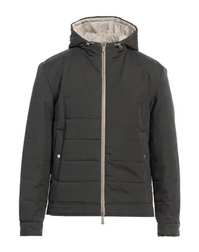 Eleventy Man Puffer Lead Size 46 Cotton, Polyester, Polyamide In Gray