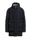 Eleventy Man Puffer Midnight Blue Size 46 Polyester, Acrylic, Wool In Black