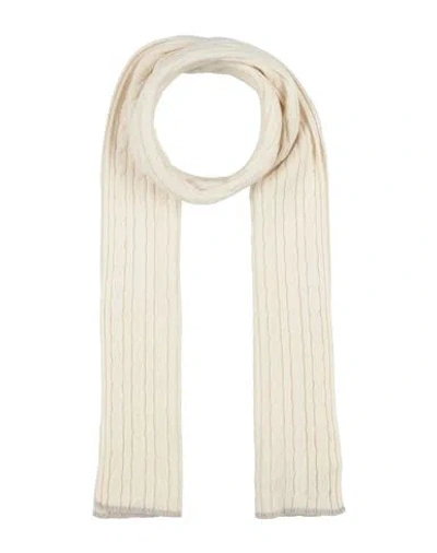 Eleventy Man Scarf Ivory Size - Cashmere In White