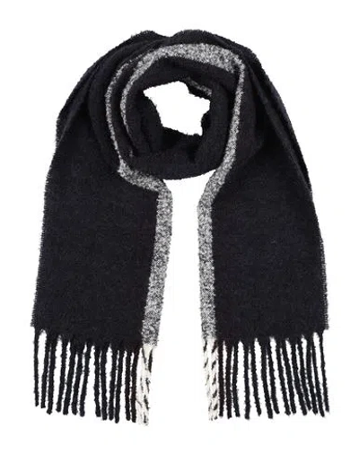 Eleventy Man Scarf Midnight Blue Size - Alpaca Wool, Wool