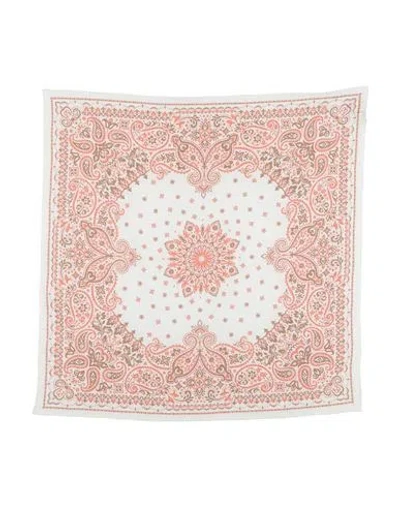 Eleventy Man Scarf White Size - Cotton In Pink